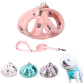Ham ajustabil pentru câini, fără tragere, cățeluș, pisică, hamuri calde de iarnă, lesă de plumb, buldog francez, chihuahua, frânghie, accesorii pentru animale de companie