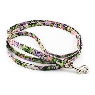 Floral Dog Leash Fashion Ρετρό λουρί για μικρά σκυλιά κουτάβια κουτάβι Mini Teddy Samoyed Yorkie Dog Leashes Leads Pet Αξεσουάρ