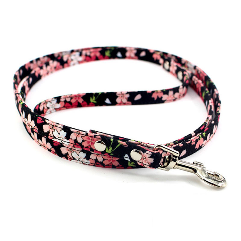 Floral Dog Leash Fashion Ρετρό λουρί για μικρά σκυλιά κουτάβια κουτάβι Mini Teddy Samoyed Yorkie Dog Leashes Leads Pet Αξεσουάρ