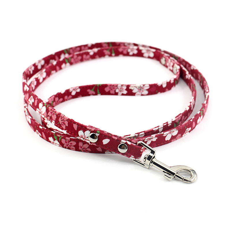 Floral Dog Leash Fashion Ρετρό λουρί για μικρά σκυλιά κουτάβια κουτάβι Mini Teddy Samoyed Yorkie Dog Leashes Leads Pet Αξεσουάρ
