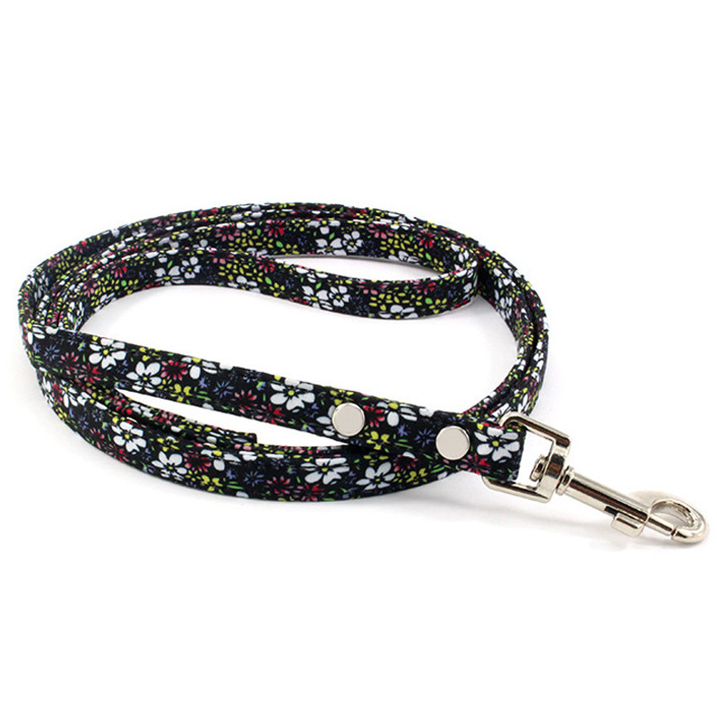 Floral Dog Leash Fashion Ρετρό λουρί για μικρά σκυλιά κουτάβια κουτάβι Mini Teddy Samoyed Yorkie Dog Leashes Leads Pet Αξεσουάρ