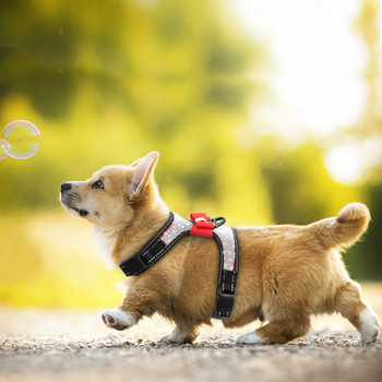 Ανακλαστικό λουρί σκύλου Nylon Pitbull Pug Small Medium Dogs λουριά Γιλέκο Bling Rhinestone Bowknot Αξεσουάρ σκυλιών Προμήθειες για κατοικίδια