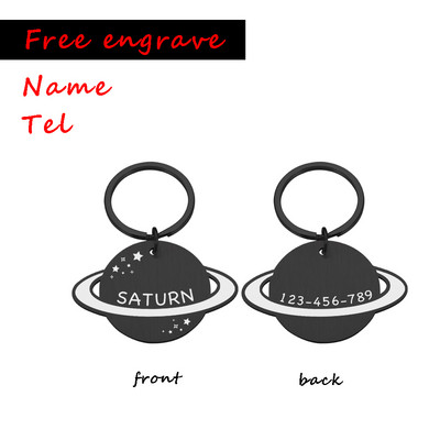 Kohandatud nimi Tel ID silt Tasuta graveerida koera kassi kaelarihm kadumisevastased tarvikud koerkassile lemmikloomade roostevabast terasest koeratarbed