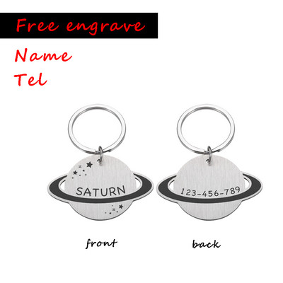 Kohandatud nimi Tel ID silt Tasuta graveerida koera kassi kaelarihm kadumisevastased tarvikud koerkassile lemmikloomade roostevabast terasest koeratarbed