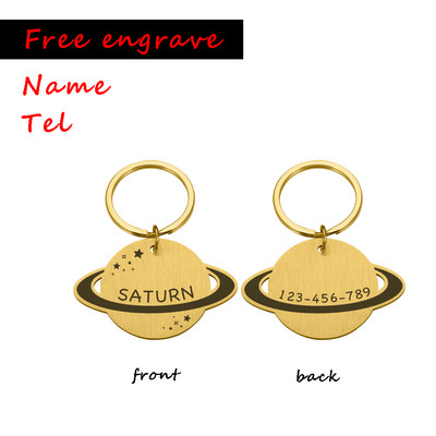 Kohandatud nimi Tel ID silt Tasuta graveerida koera kassi kaelarihm kadumisevastased tarvikud koerkassile lemmikloomade roostevabast terasest koeratarbed