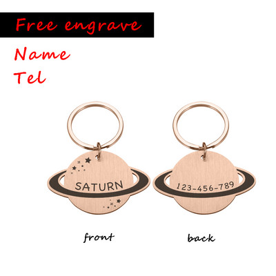 Kohandatud nimi Tel ID silt Tasuta graveerida koera kassi kaelarihm kadumisevastased tarvikud koerkassile lemmikloomade roostevabast terasest koeratarbed