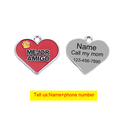 Ekskluzivna personalizirana prilagođena ljubavna oznaka za pseće osobne iskaznice Prilagođena pločica s imenom Dodaci za ogrlice za pse protiv gubitka potrepština za kućne ljubimce Veleprodaja