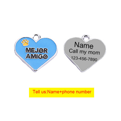 Ekskluzivna personalizirana prilagođena ljubavna oznaka za pseće osobne iskaznice Prilagođena pločica s imenom Dodaci za ogrlice za pse protiv gubitka potrepština za kućne ljubimce Veleprodaja