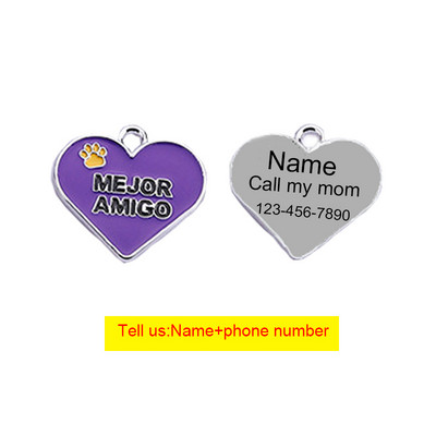 Ekskluzivna personalizirana prilagođena ljubavna oznaka za pseće osobne iskaznice Prilagođena pločica s imenom Dodaci za ogrlice za pse protiv gubitka potrepština za kućne ljubimce Veleprodaja