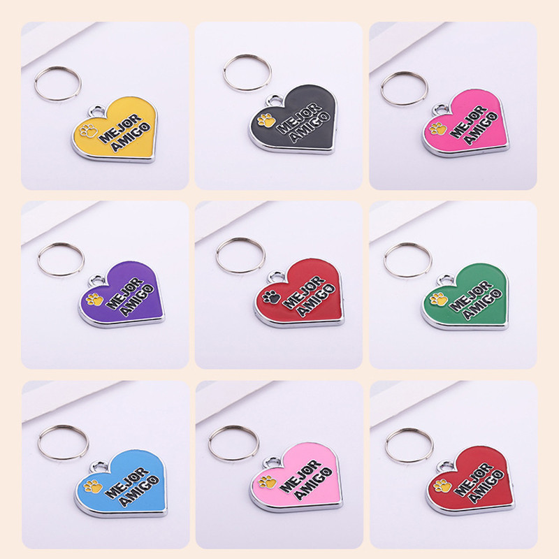 Ekskluzivna personalizirana prilagođena ljubavna oznaka za pseće osobne iskaznice Prilagođena pločica s imenom Dodaci za ogrlice za pse protiv gubitka potrepština za kućne ljubimce Veleprodaja