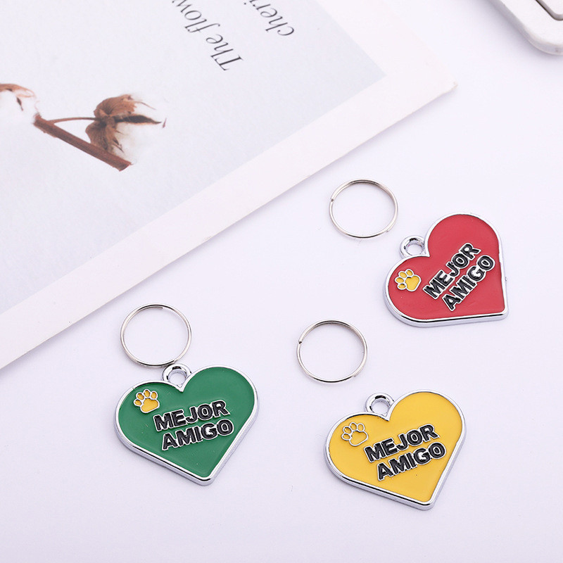 Ekskluzivna personalizirana prilagođena ljubavna oznaka za pseće osobne iskaznice Prilagođena pločica s imenom Dodaci za ogrlice za pse protiv gubitka potrepština za kućne ljubimce Veleprodaja