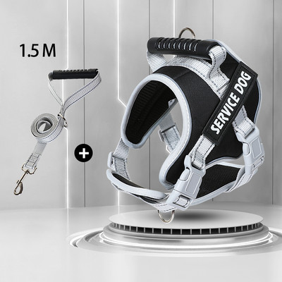 Kimpets šunų pakinktai Liemenė Labradoro retriverio krūtinės rūbai Virvė Vidutinis didelis Šuo Šviesą atspindintis Reguliuojamas lauko vaikščiojimo naminiams gyvūnėliams reikmenys