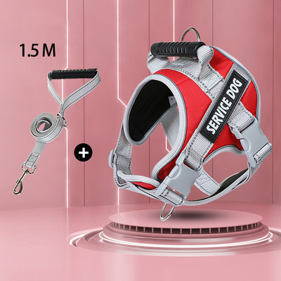 Kimpets šunų pakinktai Liemenė Labradoro retriverio krūtinės rūbai Virvė Vidutinis didelis Šuo Šviesą atspindintis Reguliuojamas lauko vaikščiojimo naminiams gyvūnėliams reikmenys