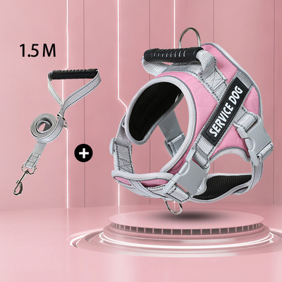 Kimpets šunų pakinktai Liemenė Labradoro retriverio krūtinės rūbai Virvė Vidutinis didelis Šuo Šviesą atspindintis Reguliuojamas lauko vaikščiojimo naminiams gyvūnėliams reikmenys