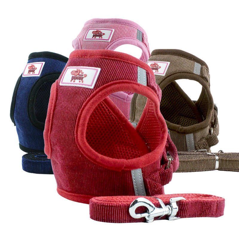 Ham pentru câini, fără tragere, guler ajustabil pentru cățeluș, pisică, accesorii personalizate pentru câini, vestă, hamuri, chihuahua, beagle, pentru câini de talie mică