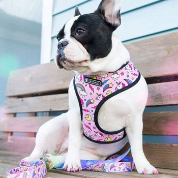 Pug Small Dog Harness No Pull Dog Best Stranning for Small Medium dogs Breathable Pets Puppy French Bulldog Dog λουριά Σετ λουριών