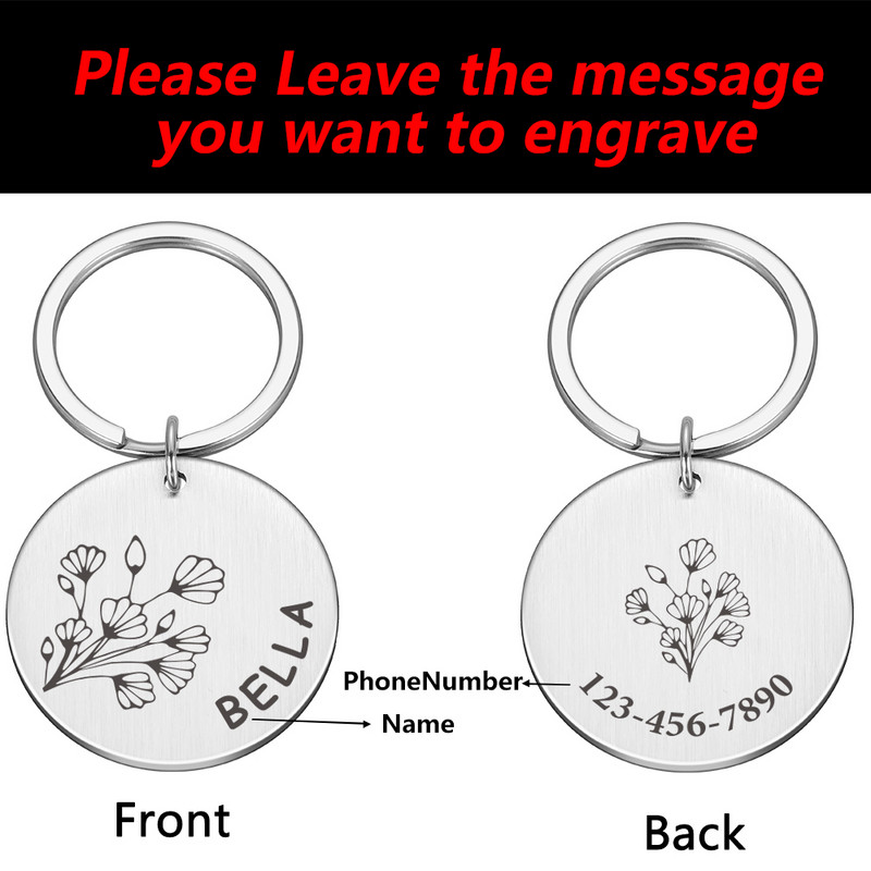 Uus kassi koera ID silt Kohandatud tasuta graveerimine isikupärastatud koera kaelarihm lemmikloomade võluripats