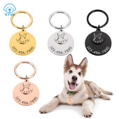 Personalizēta Gravēšana Mājas kaķa vārda birkas Pielāgotas suņa ID birkas Apkakles piederumi