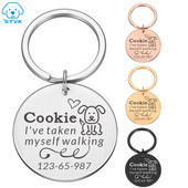 Personalizēta kaķa suņa identifikācijas birkas gravēšana suns kakla siksna mājdzīvnieku piekariņš vārda ID atzīmes kulonu kaklarota kucēnam nerūsējošā tērauda aksesuāri