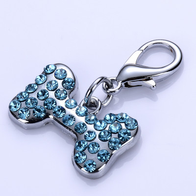 Rhinestones Dog Tag Mājdzīvnieku rotaslietas Kuloni Piekariņi Kaklarota Suņu Aksesuāri Piekariņi Mājdzīvnieku piederumi