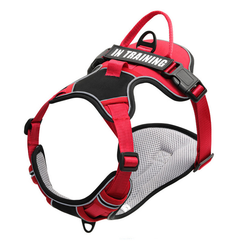 Ham pentru câini NO PULL Plimbare în aer liber, respirabil, reflectorizant, ajustabil, pentru câini de talie medie, pentru câini de talie medie, articole pentru animale de companie