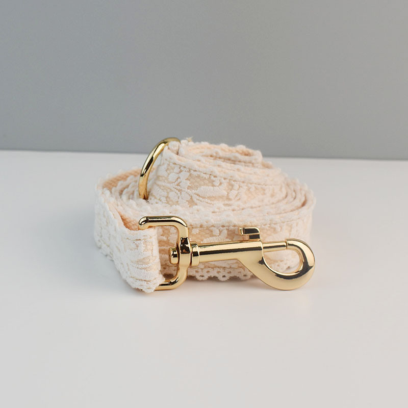 Lemmikloomade pulmade valge pits Lemmikloomatarbed Koera ID-vaba graveeritud LOGO väikestele ja keskmistele suurtele koertele Ameerika kokkerspanjeli pitsist rakmed