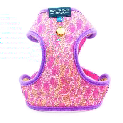 Koerakassi pitsist rakmed Vest lemmikloomatooted, mida saab reguleerida kellukõnniga jalutusrihmaga kutsika polüestervõrgust rakmed väikesele keskmisele koerale