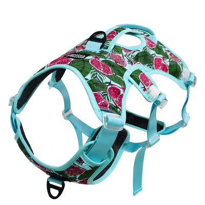 2022 NO PULL Ham pentru câini de companie, reglabil, reflectorizant, pentru piept pentru câini, pentru câini mici, mari, pentru dresaj în aer liber, articole de protecție pentru animale de companie