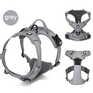 Truelove No Pull Dog rakmed Reguleeritav ohutus nailonist suur lemmikloomakoera vest, polsterdatud helkur välistingimustes koertele Lemmiklooma rihma juhtimine