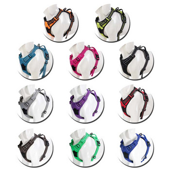 Truelove No Pull Dog Harness Ρυθμιζόμενη ασφάλεια Nylon Μεγάλο γιλέκο για σκύλους κατοικίδιων ζώων με επένδυση Ανακλαστικό εξωτερικό για σκύλους Έλεγχος λουριών κατοικίδιων ζώων