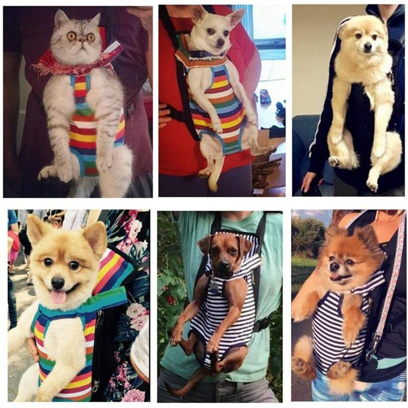 Rucsac de transport pentru câini curcubeu, plasă de camuflaj, produse de călătorie în aer liber, genți respirabile cu mâner de umăr pentru câini mici, pisici