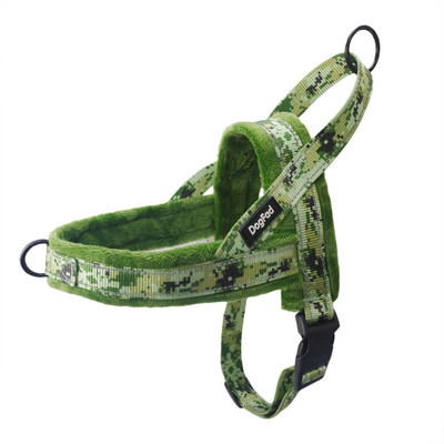 Ham pentru câini fără tragere, reflectorizant, reglabil, căptușit cu flanel, vestă cu ham pentru câini, mic, mediu și mare, ușor pentru antrenament de mers pe jos