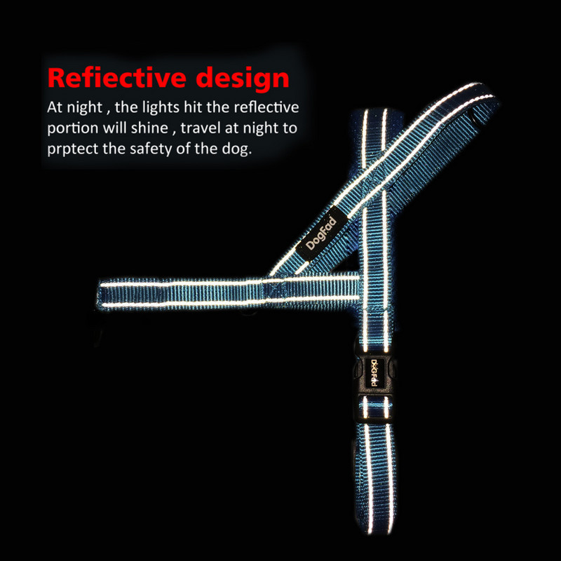 Ham pentru câini fără tragere, reflectorizant, reglabil, căptușit cu flanel, vestă cu ham pentru câini, mic, mediu și mare, ușor pentru antrenament de mers pe jos