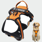 Νάιλον λουρί σκύλου για μεγαλύτερους σκύλους Χωρίς έλξη κολάρα με όνομα κατοικίδιων για περπάτημα εξωτερικού χώρου Ρυθμιζόμενο λουρί στήθους μπουλντόγκ αξεσουάρ σκυλιών για κατοικίδια