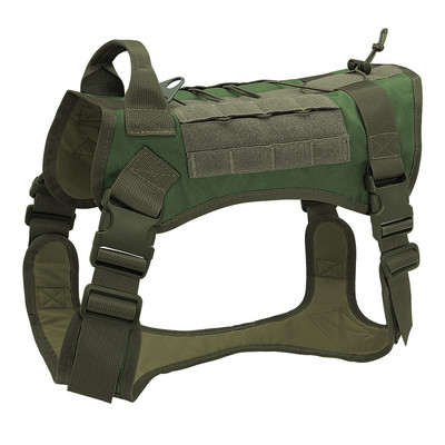 Šunų dresavimo pavadėlis Kariniai taktiniai šunys Darbinio šuns liemenės naminiams gyvūnėliams guma pavadėlis vokiečių aviganių buldogui