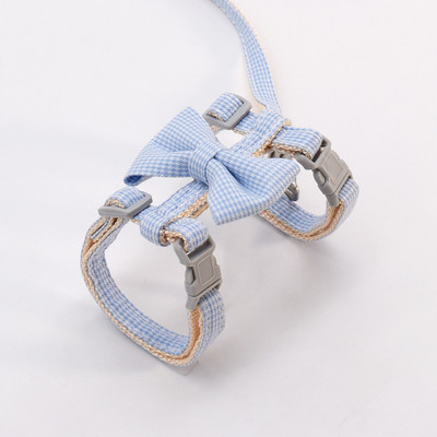 Koerarakmed väikestele koertele kassidele Reguleeritav kassipoegade kaelarihm Lemmikloomade rakmed koos jalutusrihma komplektiga ruuduline rinnavest jalutusrihm koera juhtmete tarvikud