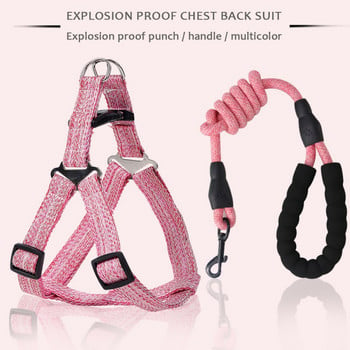 Nylon Pet Dog Harness No Pull Ρυθμιζόμενο Γιλέκο Λουρί Σκύλου Κλασική Ζώνη Λουρί για Τρέξιμο για Μικρά και Μεσαία Μεγάλα Σκυλιά