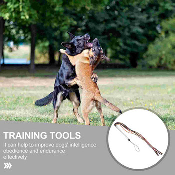Dog Whip Training Whips Pet Horse Crop Teaser Езда на прът за езда Кожена пръчка Култури Консумативи Интерактивна агитационна пръчка