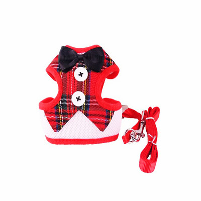 Elegantni prsluk s vezicom za pse s leptir mašnom i povodcem za male pse Prsni pojas Ovratnik Uže za vuču Podesivi prsluk s mašnom i čvorom Odjeća za kućne ljubimce