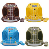 Nailonvõrgust kassipoegade vest helkurrihmade jalutusrihma komplekt koera vesti rakmete jaoks Plii lemmiklooma rinnarihm riided koera kassi tarvikute jaoks