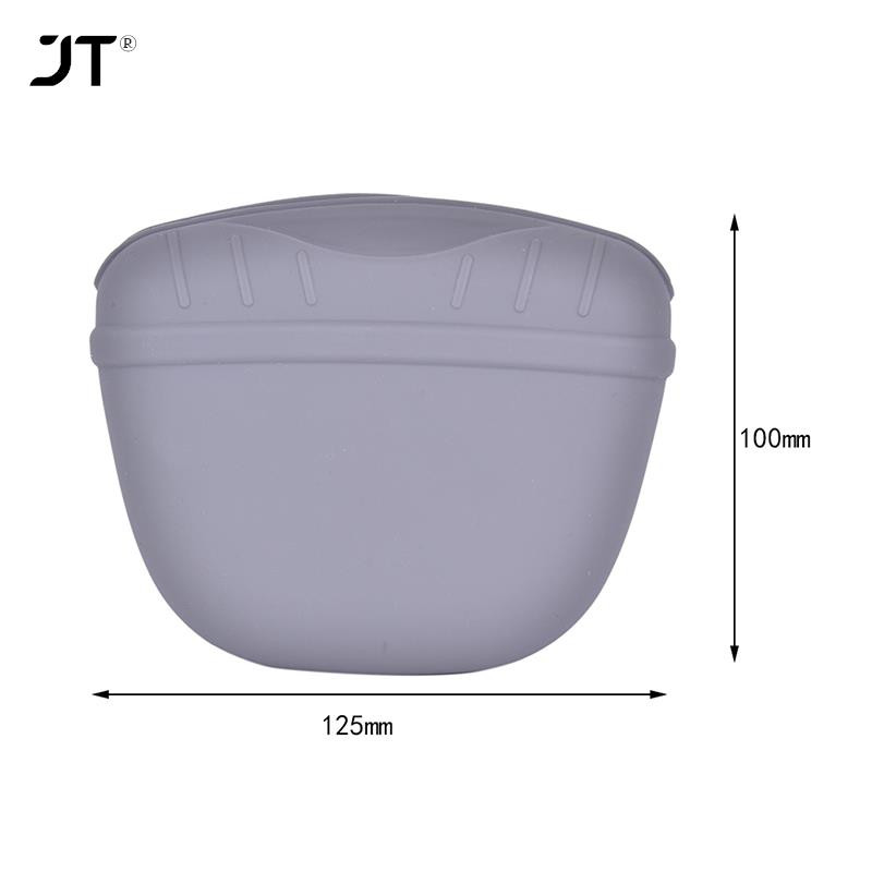 Nešiojamas šunų skanėstų krepšys, silikoninis užkandžių maisto masalas, skirtas pašarams laikyti lauke, juosmens maišelis pavadėliui