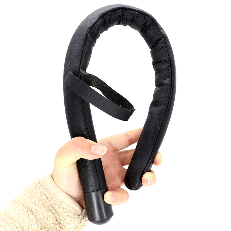 Baston de dresaj durabil pentru dresaj de câini Baston de dresaj pentru animale de companie îndoit Baston de dresaj profesional pentru câini din piele moale PU