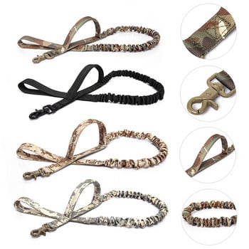 Λουρί 2 Handle Dog Training Leash Tactical Bungee Pet Cat Dog Leash Elastic Leads Rope Military Dog Training Nylon λουρί