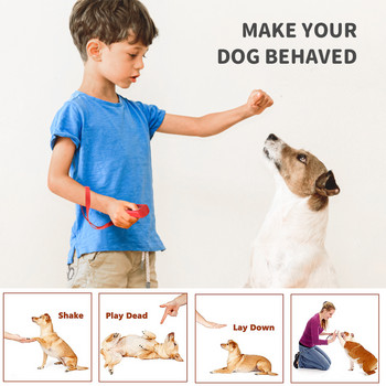 MASBRILL Εκπαίδευση σκύλων Clicker Plastic New Dogs Click Trainer Aid Too Ρυθμιζόμενο ιμάντα καρπού Ήχος αλυσίδας κλειδιού για σκύλους προμήθειες για γάτα