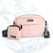 Geantă pentru hrană pentru câini pentru dresaj de mers Dispenser încorporat de pungi pentru caci pentru câini, geantă de umăr Pungă pentru hrană pentru animale de companie pentru dulciuri, croșete, jucării pentru animale de companie