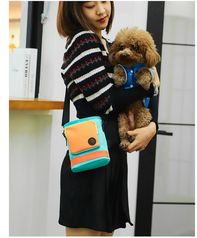 Geantă de dresaj pentru câini Geantă de umăr pentru mâini libere Husă cu bomboane Boluri pentru hrana pentru câini Pungi pentru pahare cu apă Lesă elastică