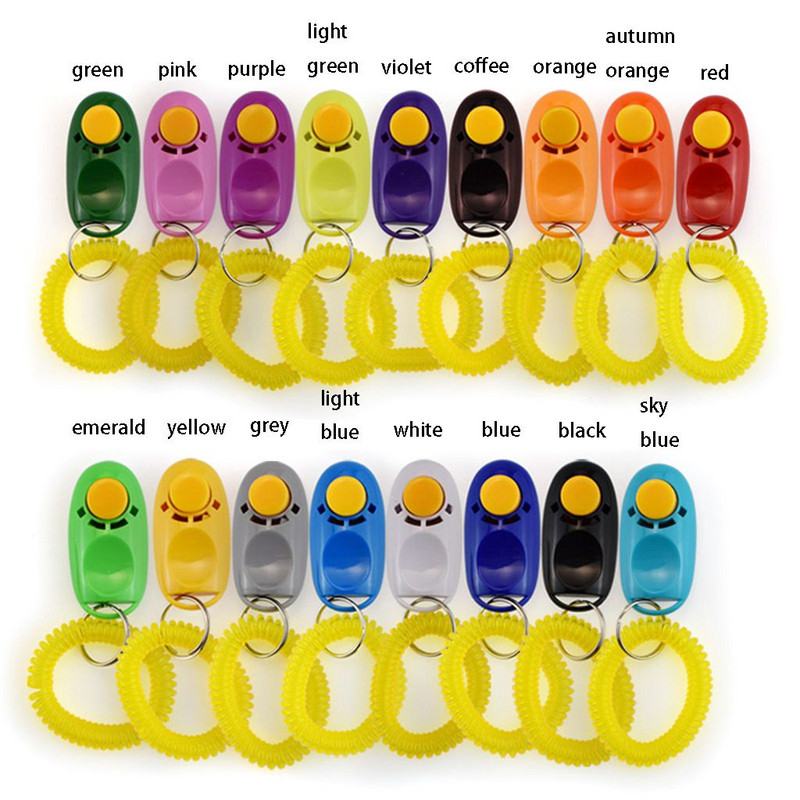Plastikiniai nešiojamieji šunų paspaudimo žaislai naminių gyvūnėlių dresūrai Clicke dresavimo įrankis šunų švilpukas