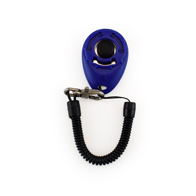 Εκπαίδευση σκύλων κατοικίδιων γατών Clicker Plastic Dogs Click Trainer Aid Too Ρυθμιζόμενο ιμάντα καρπού Ήχος κλειδί αλυσίδας κλειδιού Dog Whistle Dog Trainer