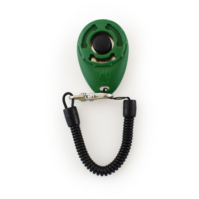 Εκπαίδευση σκύλων κατοικίδιων γατών Clicker Plastic Dogs Click Trainer Aid Too Ρυθμιζόμενο ιμάντα καρπού Ήχος κλειδί αλυσίδας κλειδιού Dog Whistle Dog Trainer