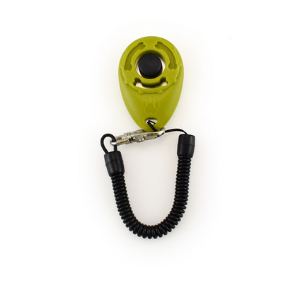 Εκπαίδευση σκύλων κατοικίδιων γατών Clicker Plastic Dogs Click Trainer Aid Too Ρυθμιζόμενο ιμάντα καρπού Ήχος κλειδί αλυσίδας κλειδιού Dog Whistle Dog Trainer